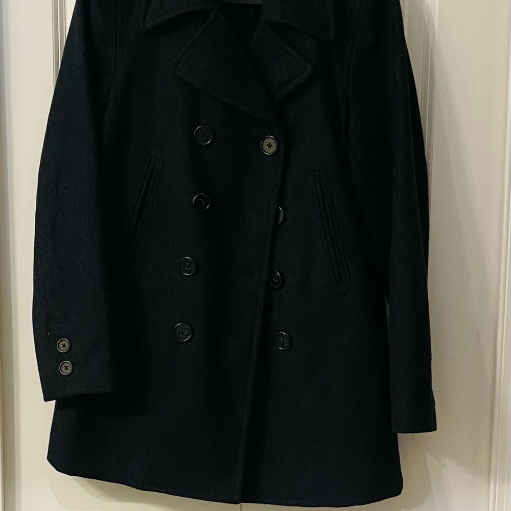 J.Crew J. Crew Women's Double Breasted Pea Coat Wool Charcoal Gray Classic - Picture 7 of 7